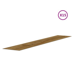 Panneaux muraux Aspect bois Marron PVC 2,06 m²