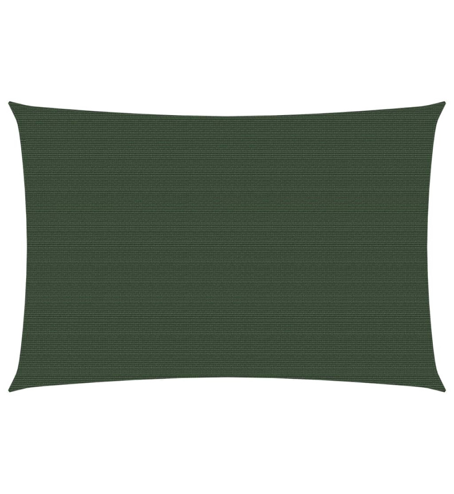 Voile d'ombrage 160 g/m² Vert foncé 2,5x4 m PEHD