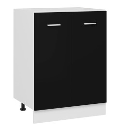 Armoire de plancher Noir 60x46x81,5 cm Aggloméré