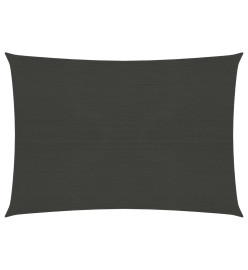 Voile d'ombrage 160 g/m² Anthracite 2,5x3,5 m PEHD