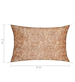 Filet de camouflage avec sac de rangement 2x6 m Beige