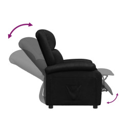 Fauteuil inclinable Noir Similicuir