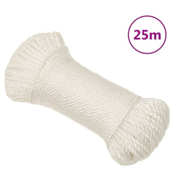 Corde de travail Blanc 6 mm 25 m polypropylène