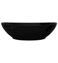 Lavabo ovale Céramique 40 x 33 cm Noir