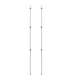 Mâts de bâche télescopiques 102-260 cm 2 pcs Aluminium