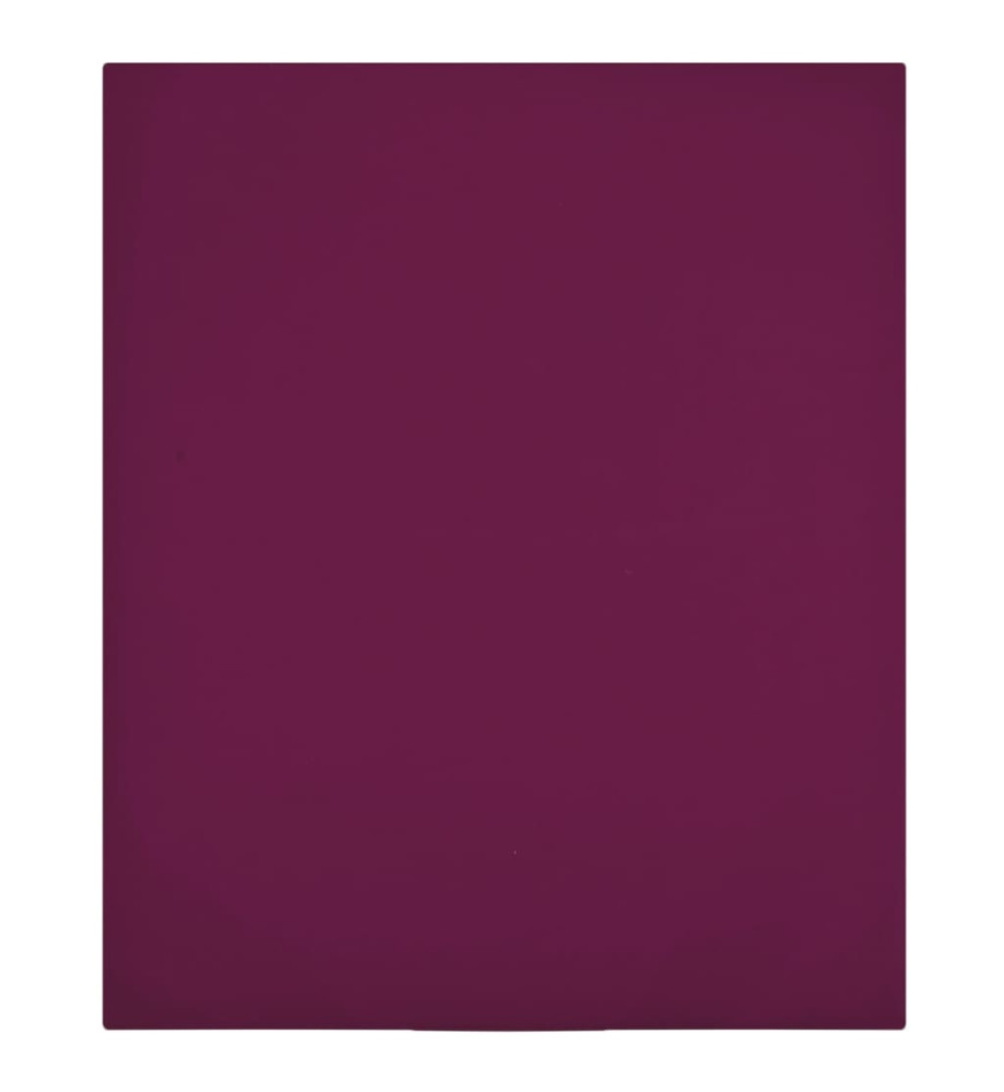 Drap-housse Jersey Bordeaux 160x200 cm Coton