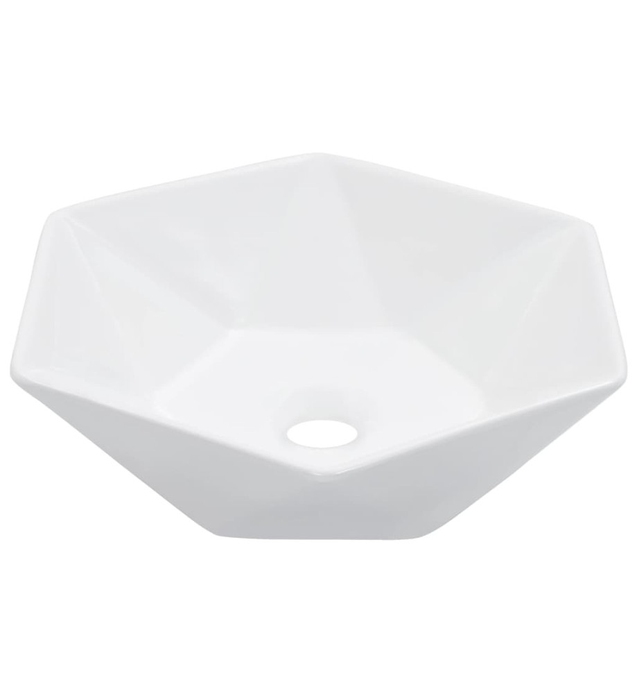 Lavabo 41x36,5x12 cm Céramique Blanc