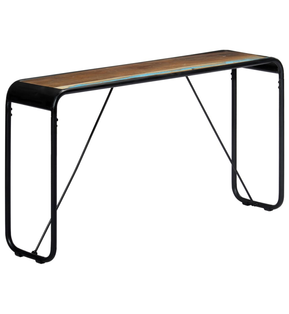 Table console 140x35x76 cm Bois de récupération massif