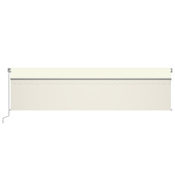 Auvent automatique rétractable avec store 6x3 m Crème