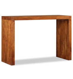 Table console Bois massif avec finition miel 110x40x76 cm