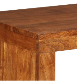 Table console Bois massif avec finition miel 110x40x76 cm