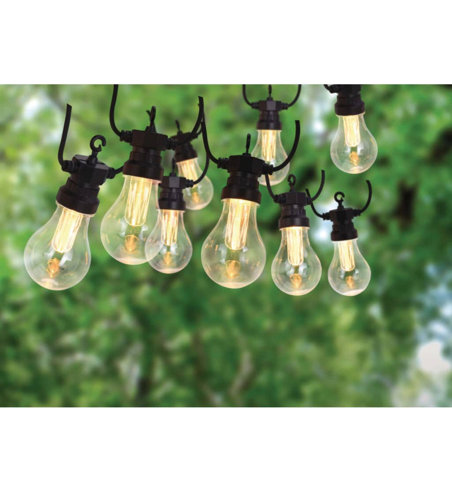 ProGarden Guirlande lumineuse de jardin 20 ampoules 3,2 V