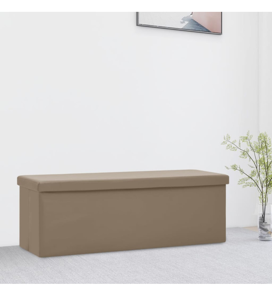 Banc de rangement pliable Cappuccino PVC