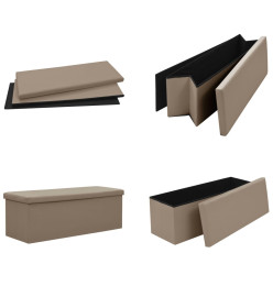 Banc de rangement pliable Cappuccino PVC