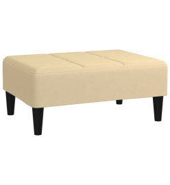 Repose-pied Crème 78x56x32 cm Velours