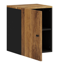 Armoire de salle de bain murale 38x33x48cm bois massif manguier