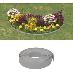 Bordures de jardin 3 pcs gris 10 m 10 cm polyéthylène