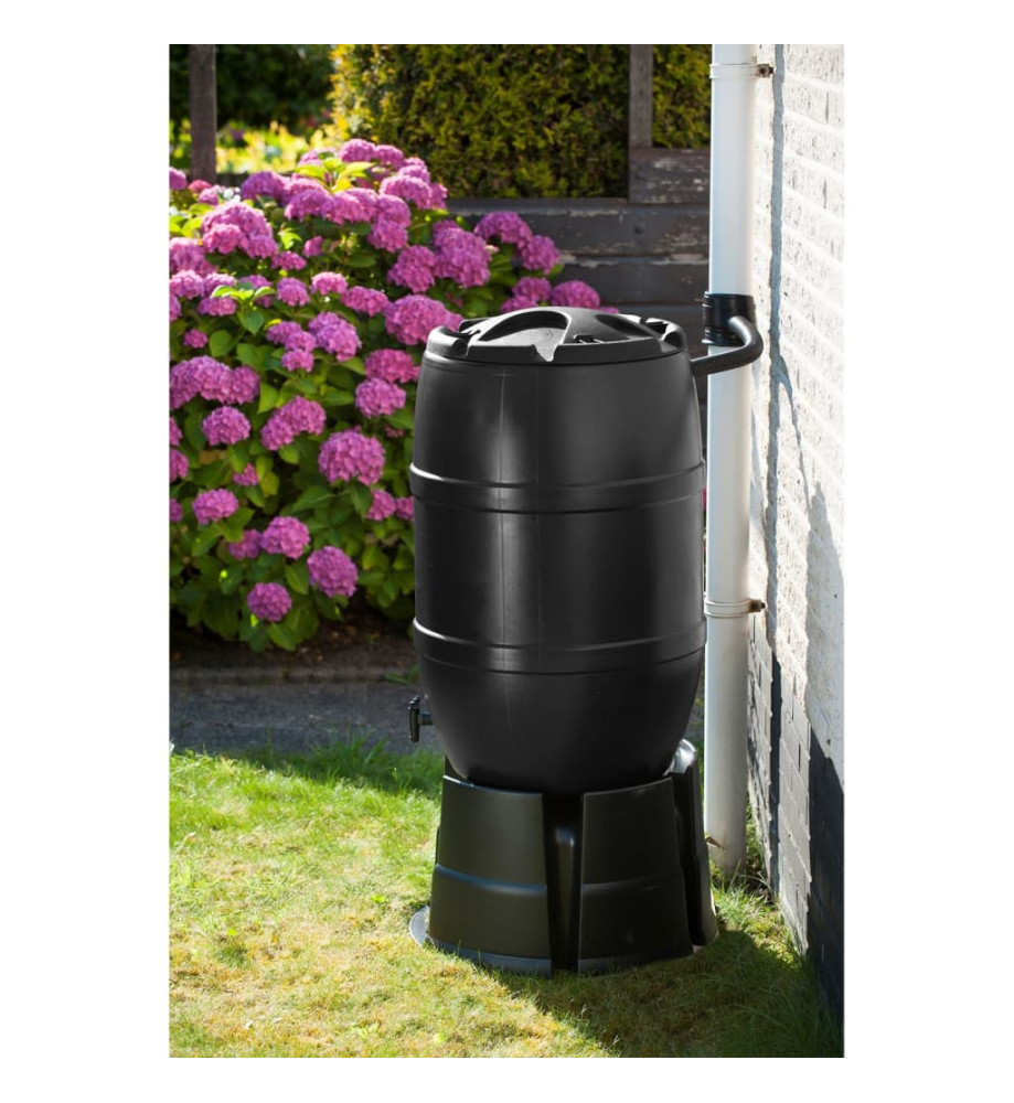 Nature Récupérateur d'eau de pluie 120 L 51x81 cm Noir