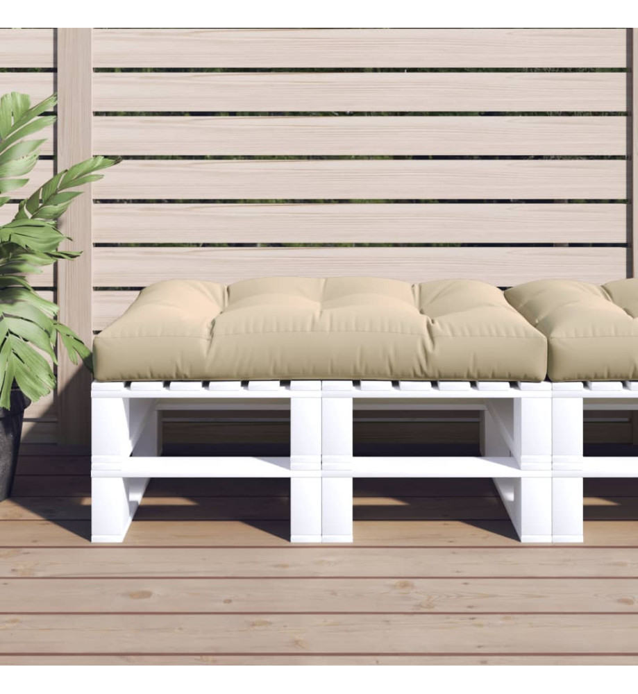 Coussin de palette beige 120x80x12 cm tissu Coussin de palette beige 120x80x12 cm tissu