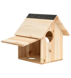 Maison pour écureuils Bois de sapin massif 26x25x29 cm