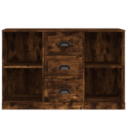 Buffet chêne fumé 104,5x35,5x67,5 cm bois d'ingénierie