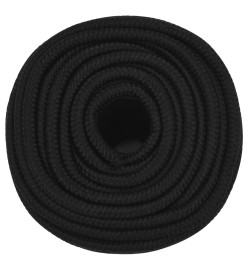 Corde de travail Noir 12 mm 50 m Polyester