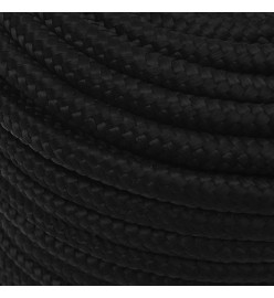 Corde de travail Noir 12 mm 50 m Polyester