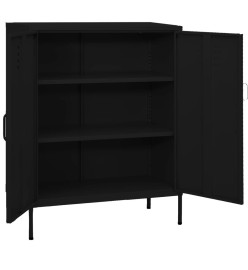 Armoire de rangement Noir 80x35x101,5 cm Acier