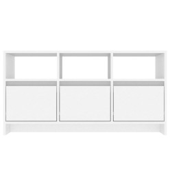 Meuble TV Blanc 102x37,5x52,5 cm Aggloméré