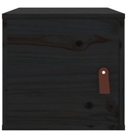 Armoire murale Noir 31,5x30x30 cm Bois de pin massif