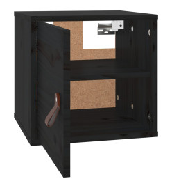 Armoire murale Noir 31,5x30x30 cm Bois de pin massif