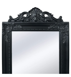 Miroir sur pied Style baroque 160x40 cm Noir