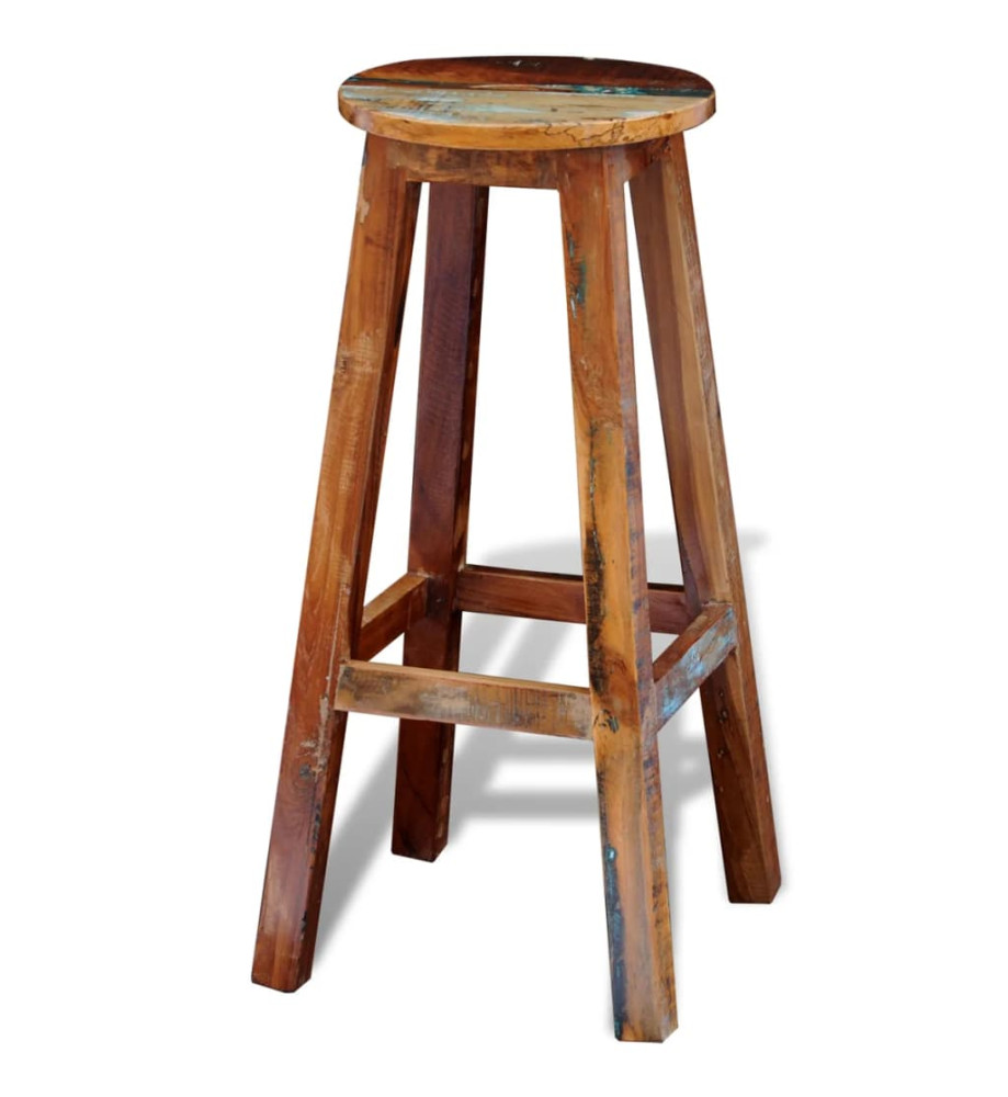 Tabouret de bar Bois de récupération massif