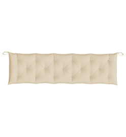 Coussin de banc de jardin beige 180x50x7 cm tissu oxford
