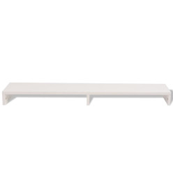 Support de moniteur Aggloméré 110x23,5x9 cm Blanc