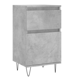 Buffet gris béton 40x35x70 cm bois d'ingénierie