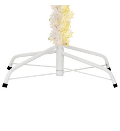 Sapin de Noël artificiel pointes iridescentes Blanc 180 cm PVC