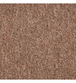 Tapis de marches d'escalier 15 pcs Marron 56x17x3 cm