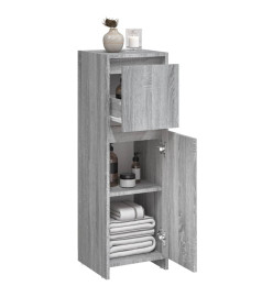 Armoire de bain Sonoma gris 30x30x95 cm Bois d'ingénierie