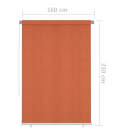 Store roulant d'extérieur 160x230 cm Orange