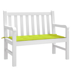 Coussin de banc de jardin vert brillant 100x50x3cm tissu oxford