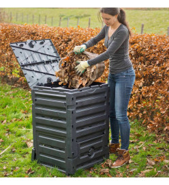 Nature Bac à compost 300 L Noir