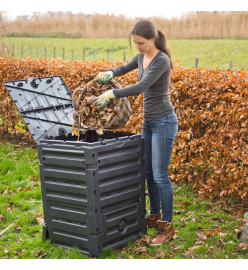 Nature Bac à compost 300 L Noir