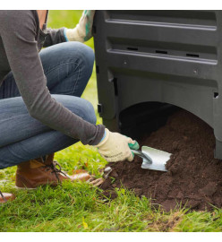 Nature Bac à compost 300 L Noir