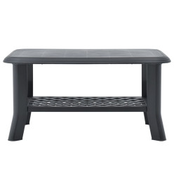 Table basse Anthracite 90 x 60 x 46 cm Plastique