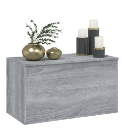 Coffre de rangement Sonoma gris 84x42x46 cm Bois d'ingénierie