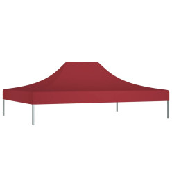 Toit de tente de réception 4x3 m Bordeaux 270 g/m²