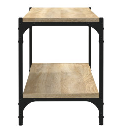 Meuble TV Chêne sonoma 80x33x41 cm Bois d'ingénierie et acier