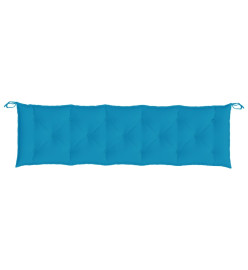 Coussins de banc de jardin 2 pcs bleu clair tissu Oxford