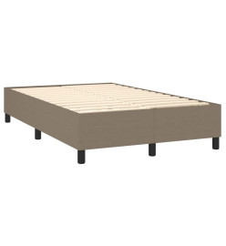 Lit à sommier tapissier avec matelas Taupe 120x200 cm Tissu